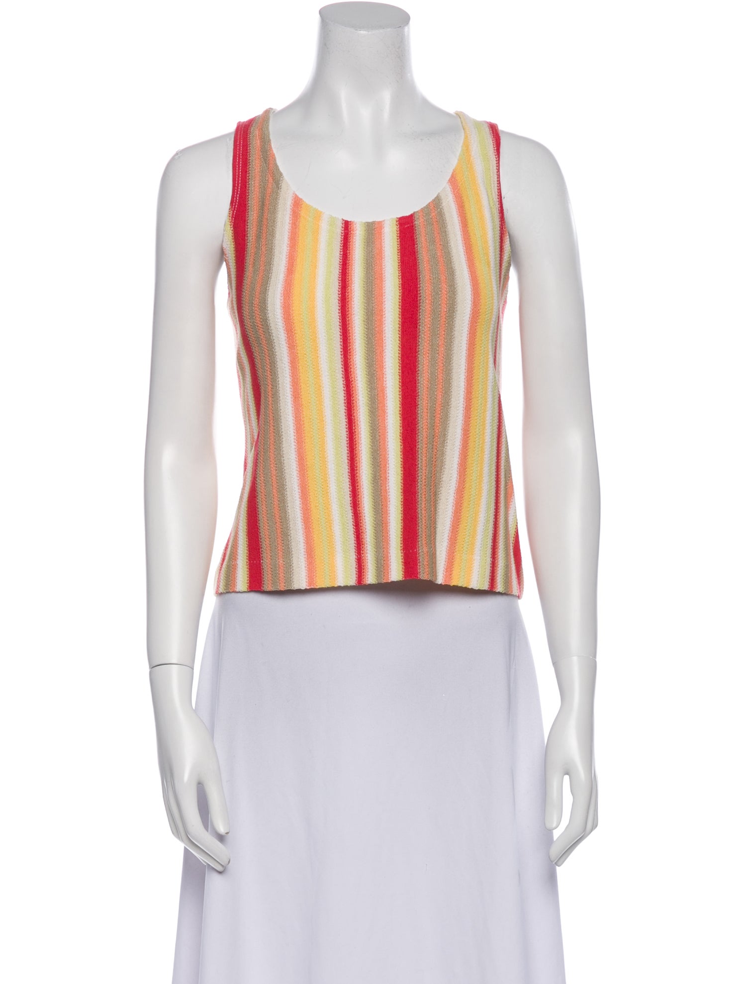 St. John Wool Striped Crop Top