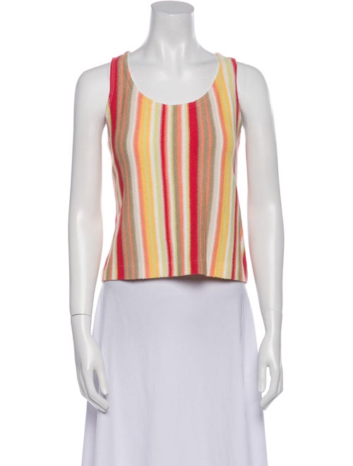 St. John Wool Striped Crop Top