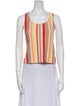 St. John Wool Striped Crop Top