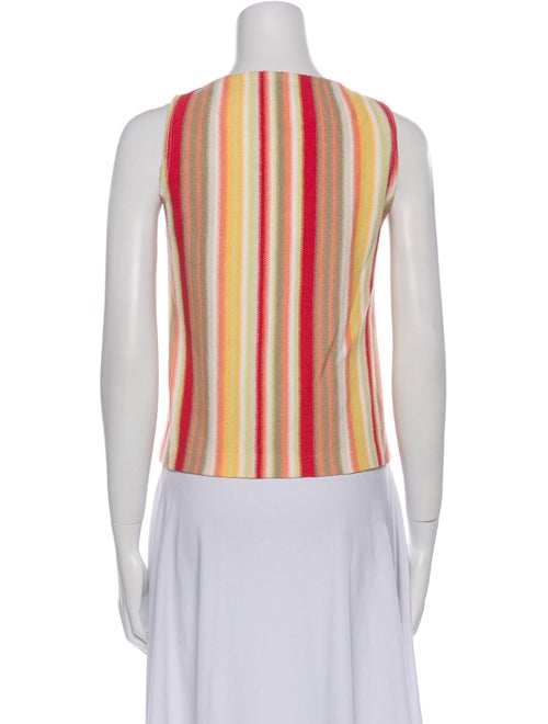 St. John Wool Striped Crop Top