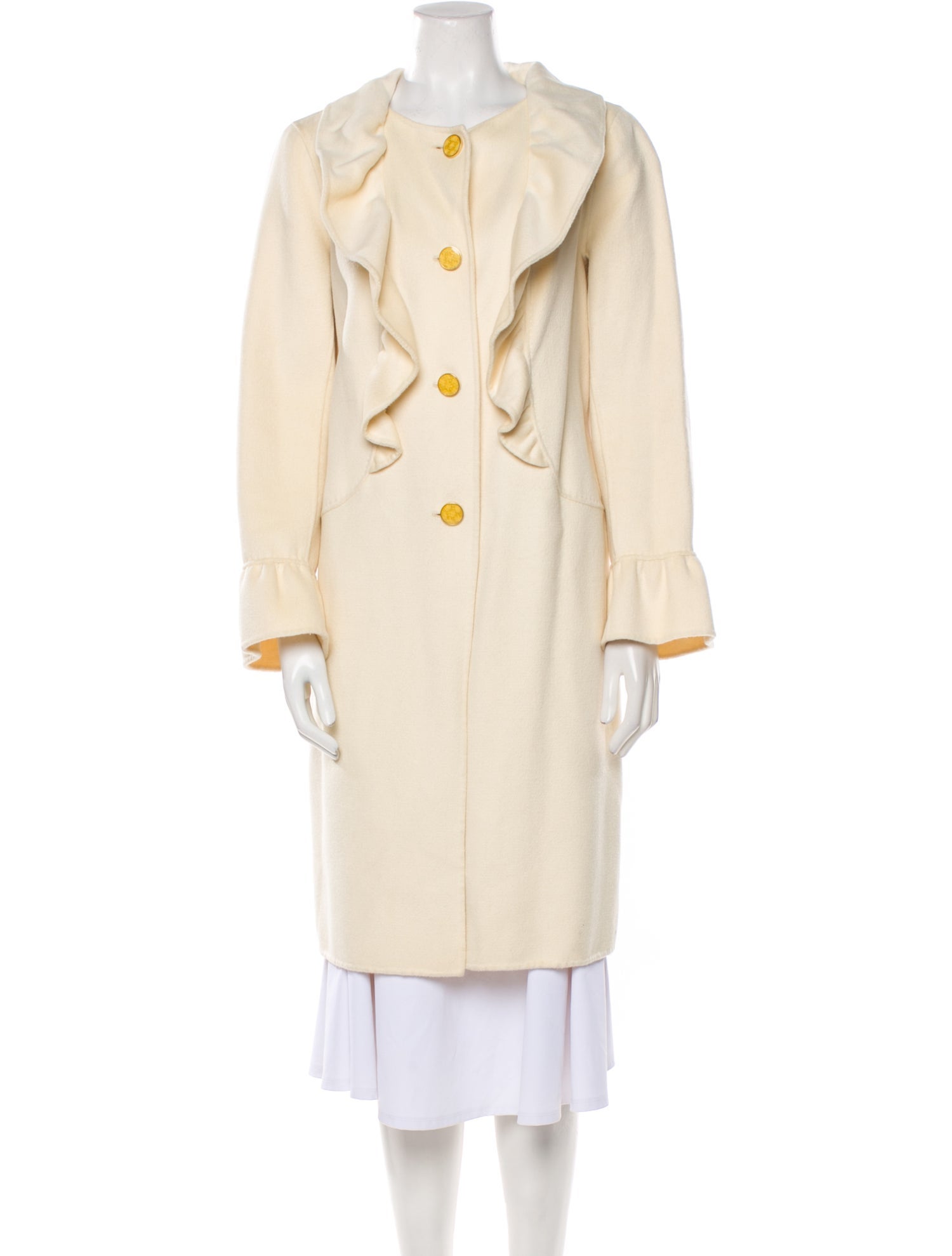 St. John Angora Trench Coat