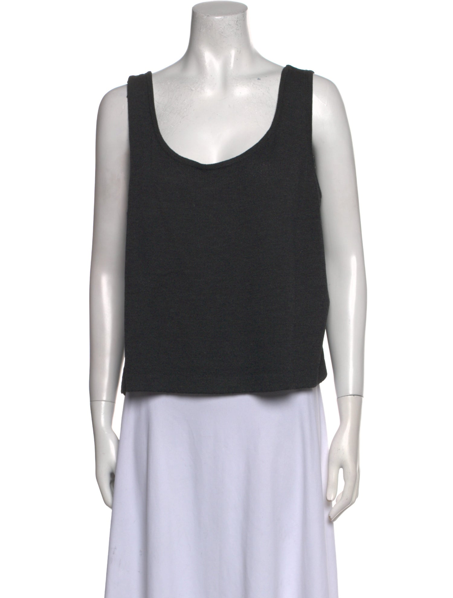 St. John Wool Scoop Neck Top