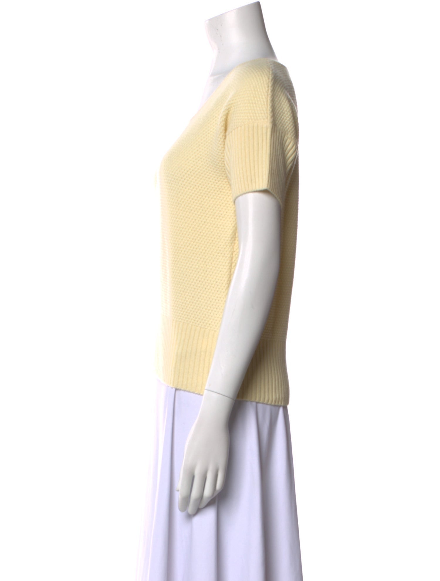 St. John Cashmere Scoop Neck T-Shirt