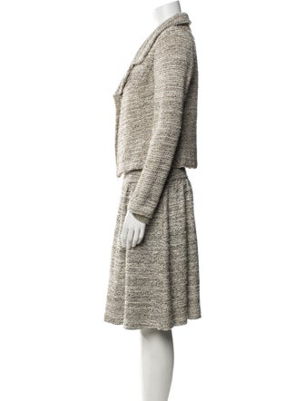 St. John Tweed Pattern Skirt Set