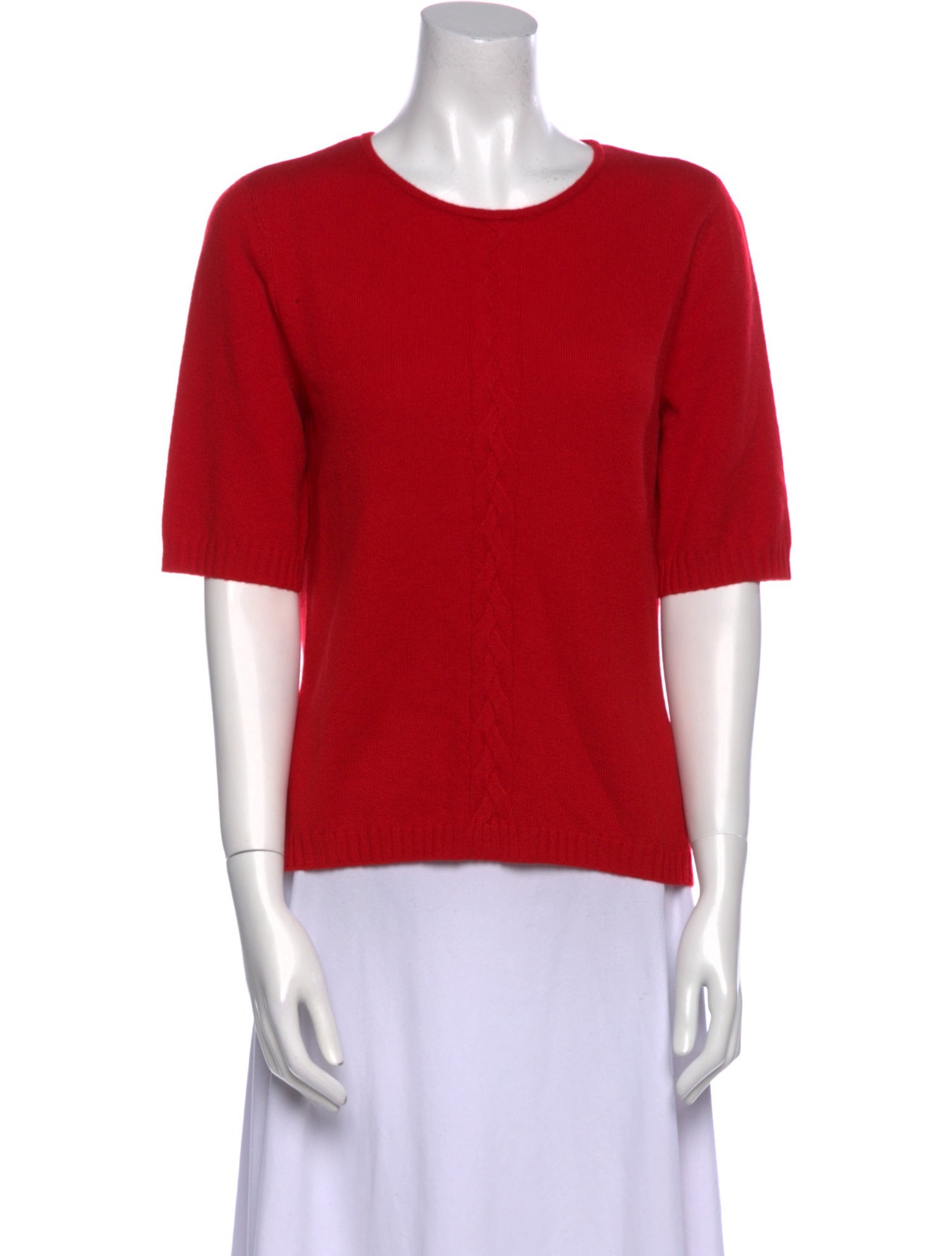 St. John Cashmere Crew Neck T-Shirt
