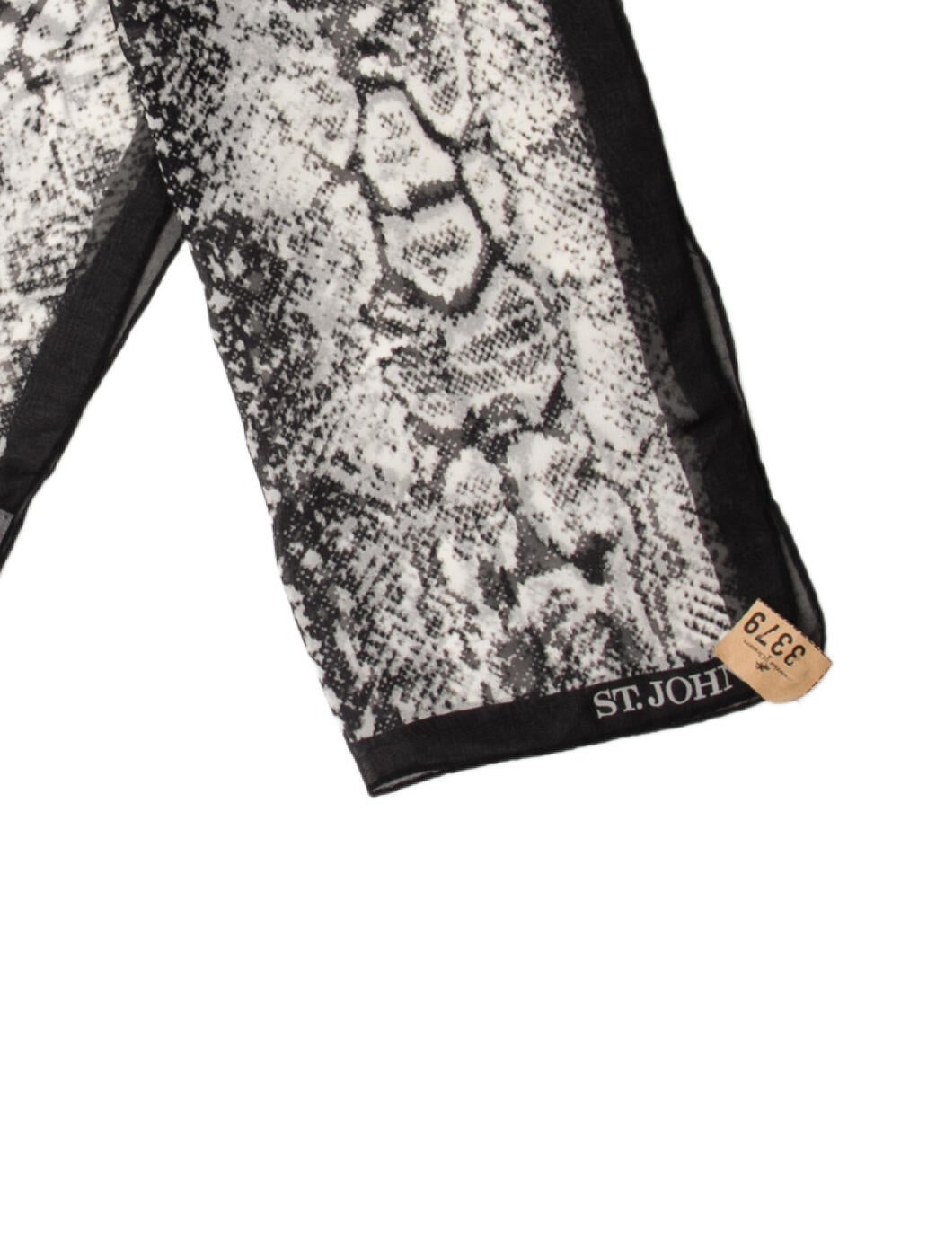 St. John Metal Animal Print Scarf