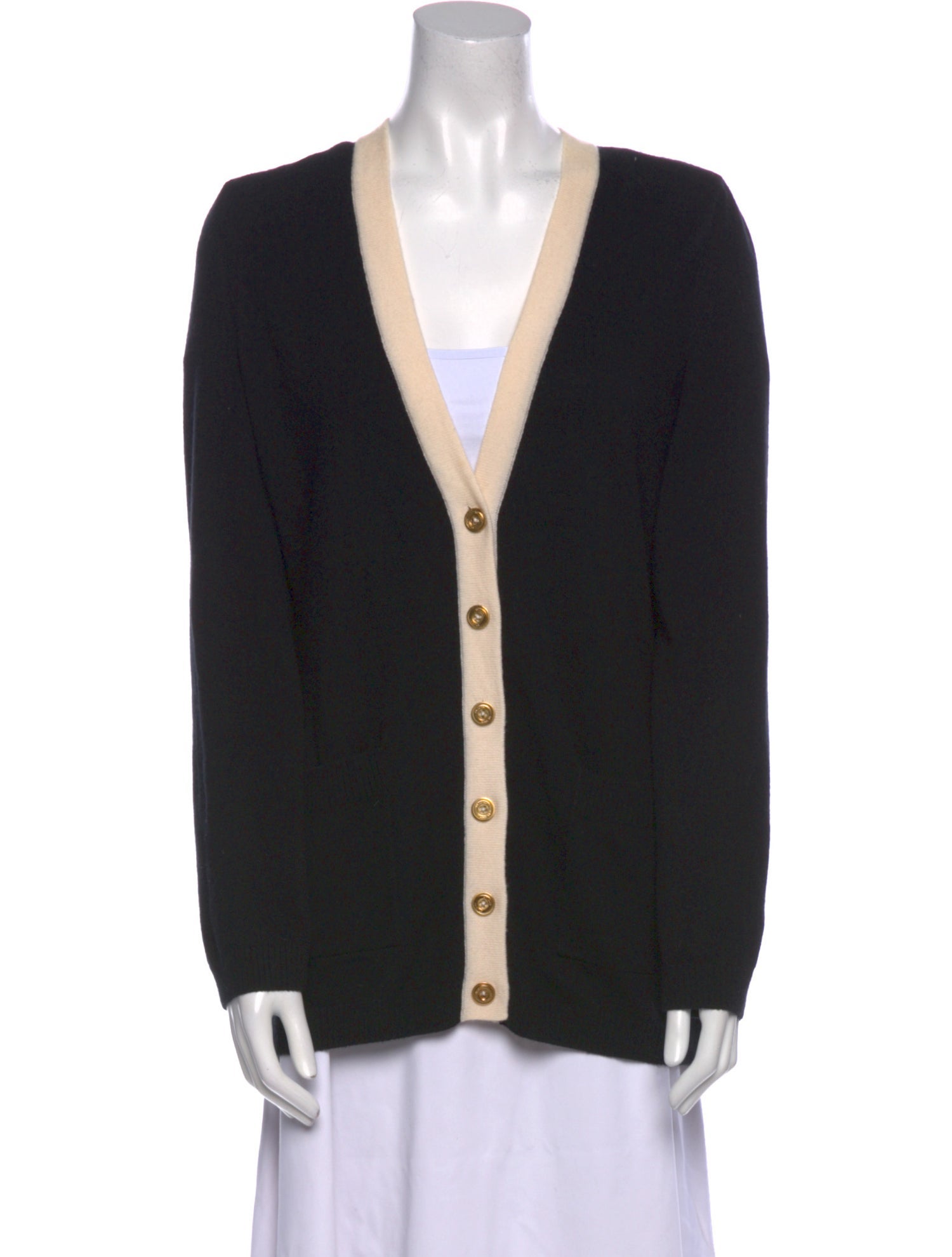 St. John Cashmere V-Neck Sweater