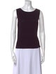 St. John Scoop Neck Sleeveless Top