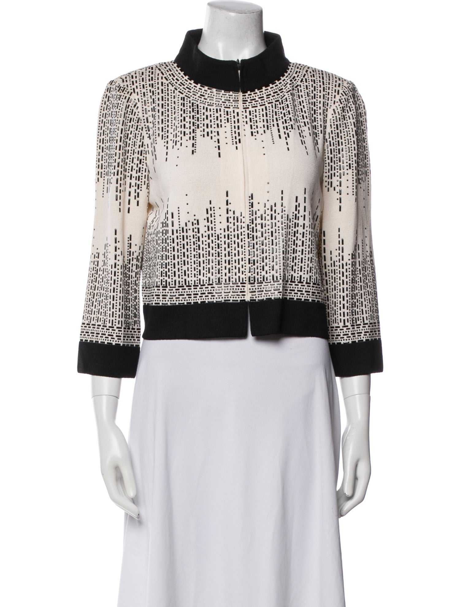 St. John Wool Tweed Pattern Evening Jacket