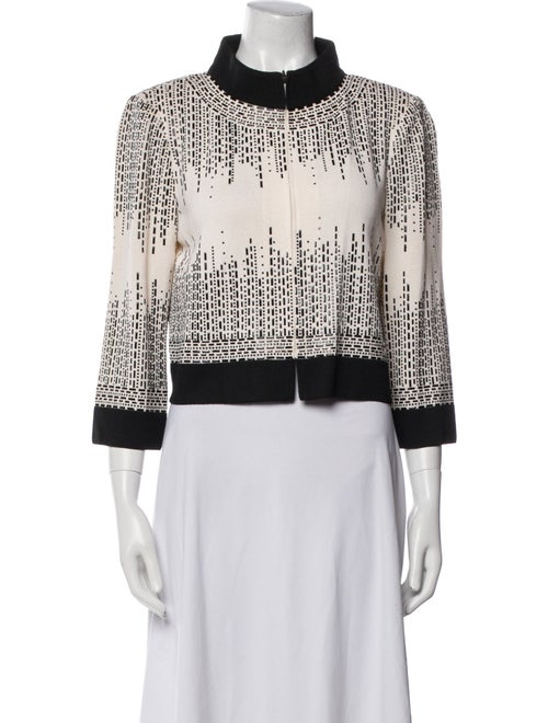 St. John Wool Tweed Pattern Evening Jacket