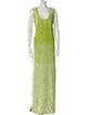 St. John Scoop Neck Long Dress