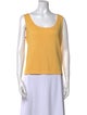 St. John Scoop Neck Sleeveless Top