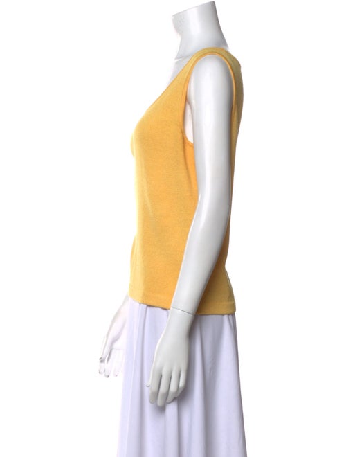 St. John Scoop Neck Sleeveless Top