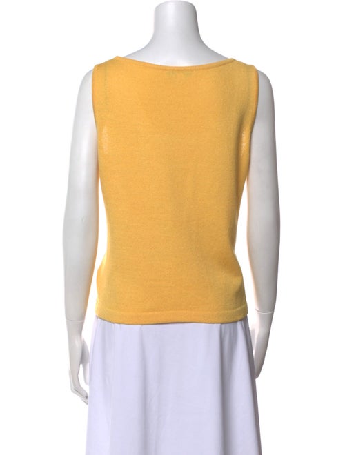 St. John Scoop Neck Sleeveless Top