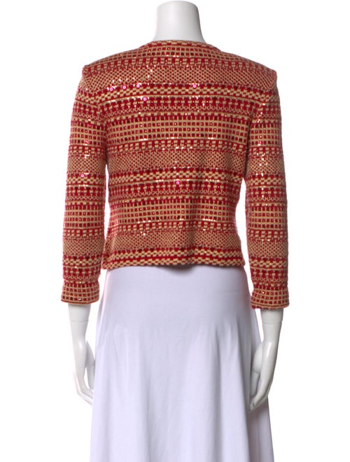 St. John Evening Striped Scoop Neck Sweater