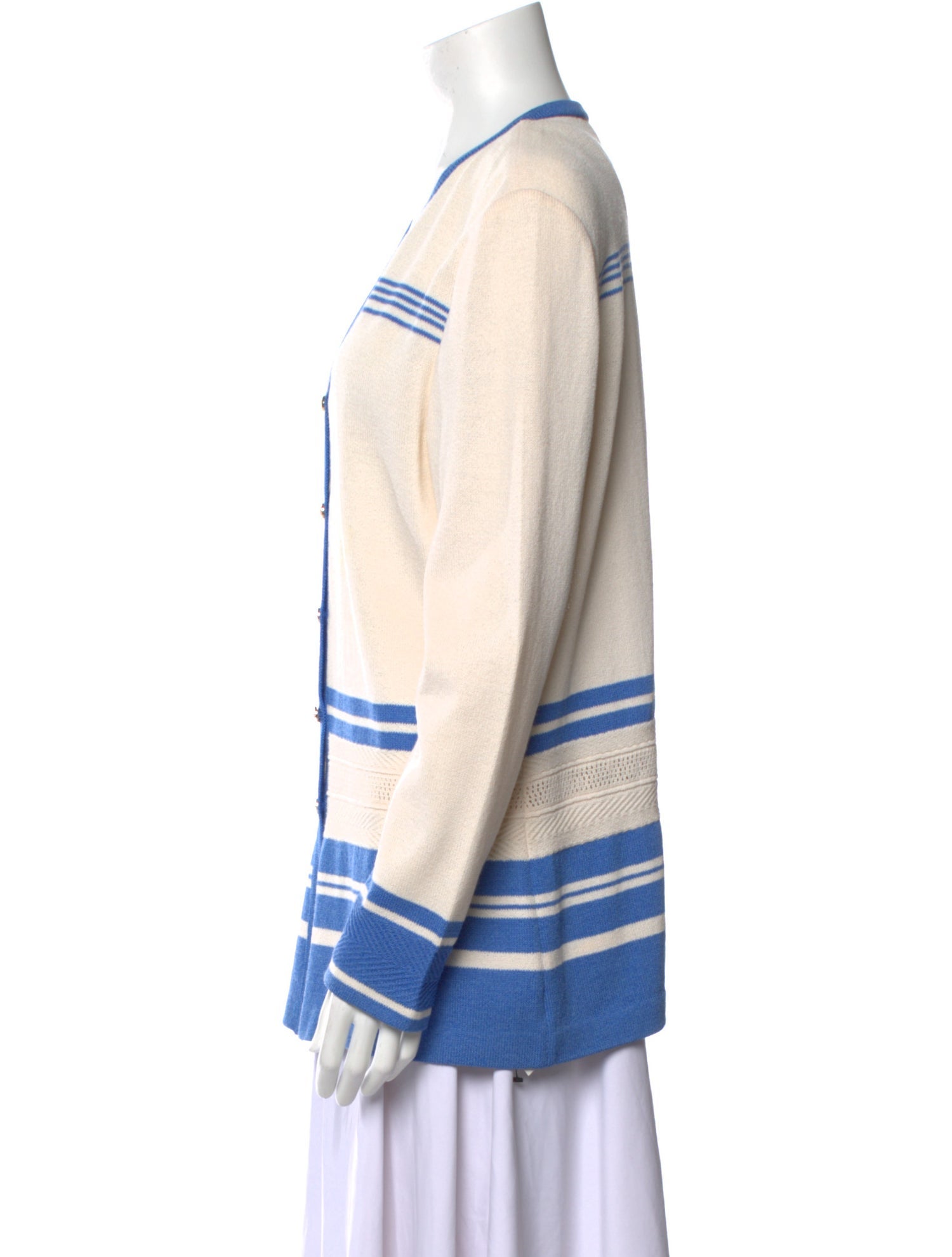 St. John Collection Wool Striped Sweater