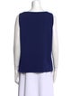 St. John Scoop Neck Sleeveless Top