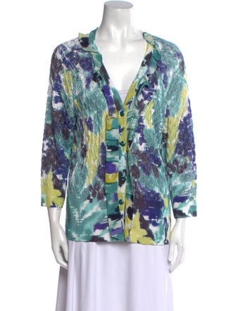 St. John Tie-Dye Print Sweater