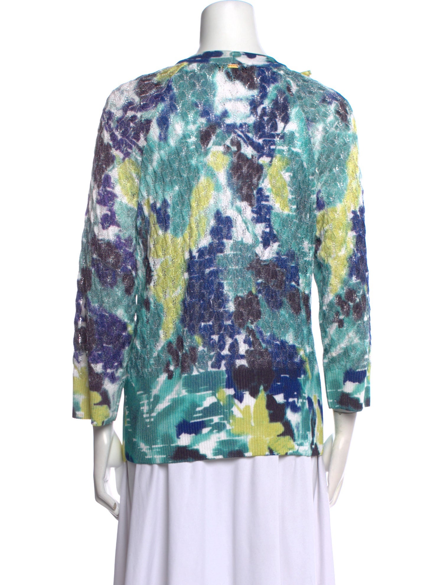 St. John Tie-Dye Print Sweater