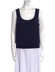 St. John Scoop Neck Sleeveless Top