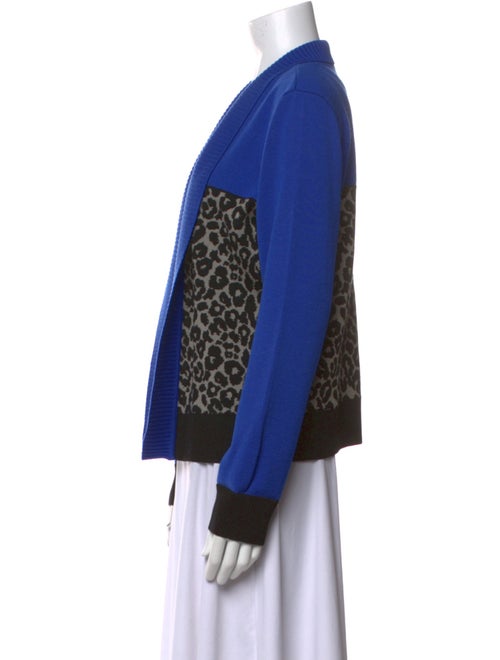 St. John Wool Animal Print Sweater