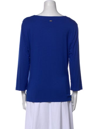 St. John V-Neck Three-Quarter Sleeve Blouse