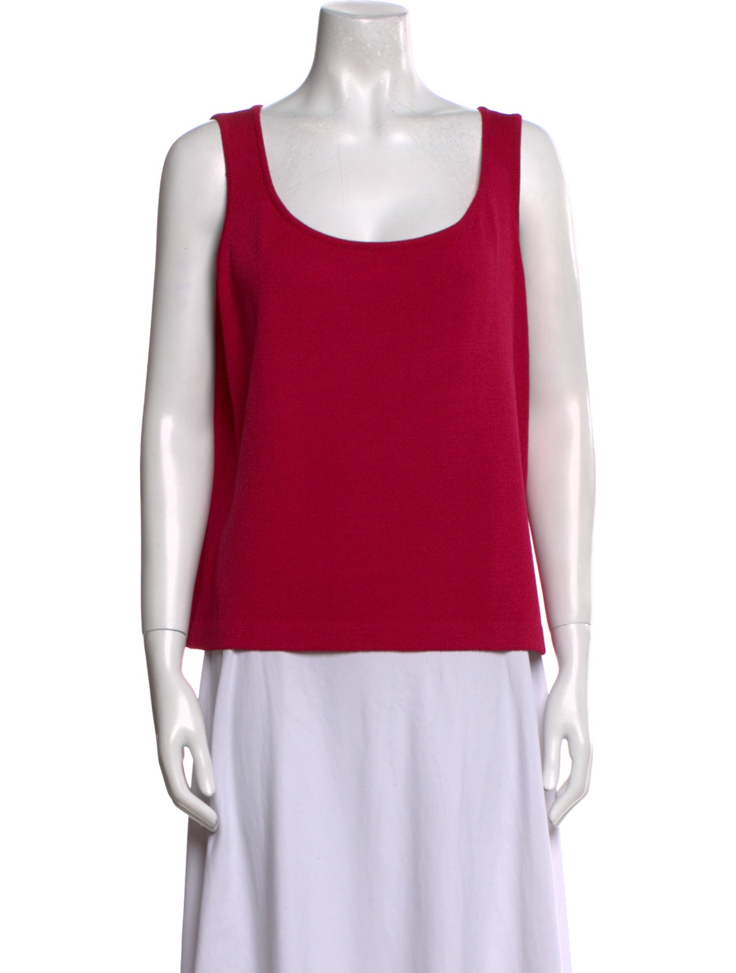 St. John Wool Scoop Neck Top