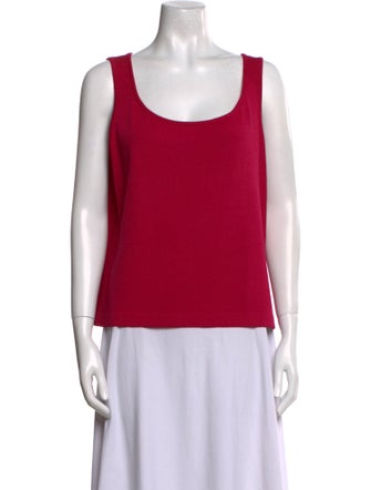 St. John Wool Scoop Neck Top