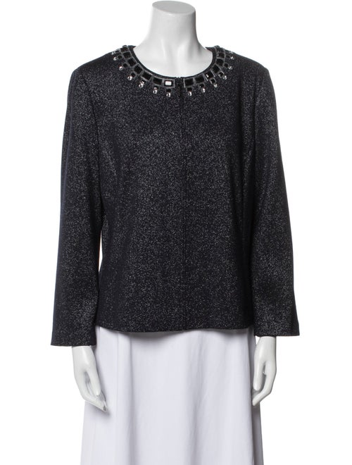 St. John Wool Tweed Pattern Evening Jacket