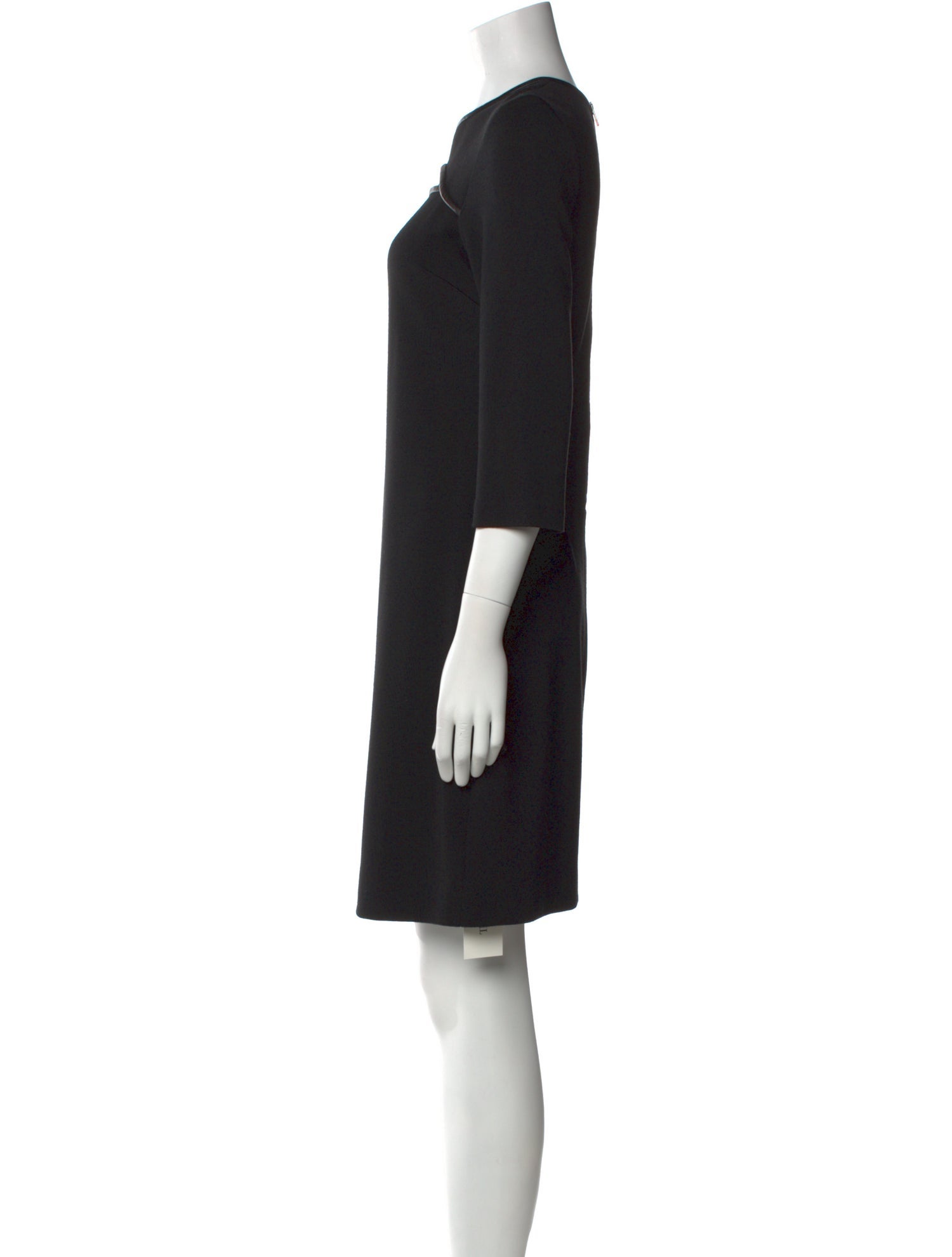 St. John Crew Neck Knee-Length Dress