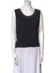 St. John Scoop Neck Sleeveless Top
