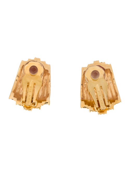 St. John Crystal Clip-On Earrings