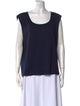 St. John Wool Scoop Neck Top