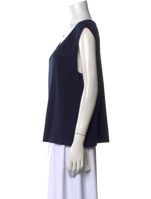 St. John Wool Scoop Neck Top