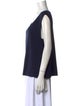 St. John Wool Scoop Neck Top