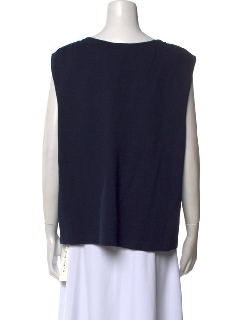 St. John Wool Scoop Neck Top