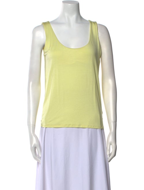 St. John Scoop Neck Sleeveless Top