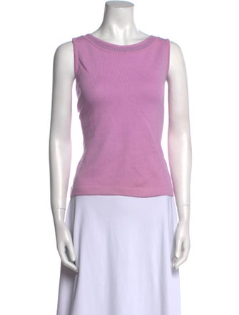 St. John Wool Bateau Neckline Top