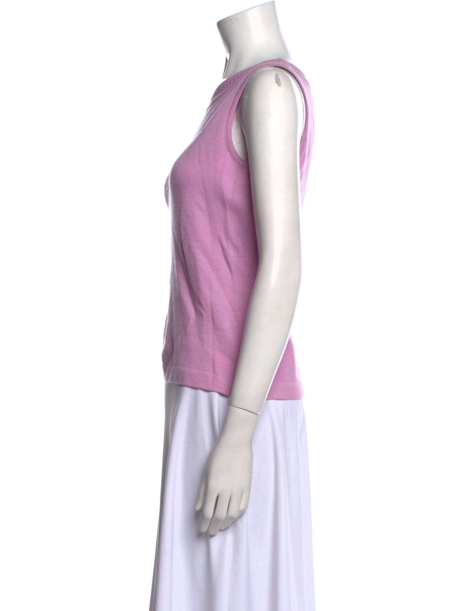 St. John Wool Bateau Neckline Top