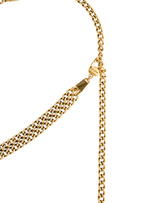 St. John Skinny Metal Chain-Link Belt