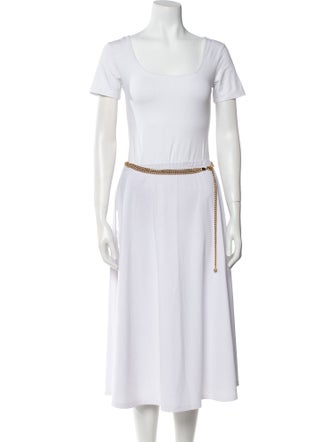 St. John Skinny Metal Chain-Link Belt