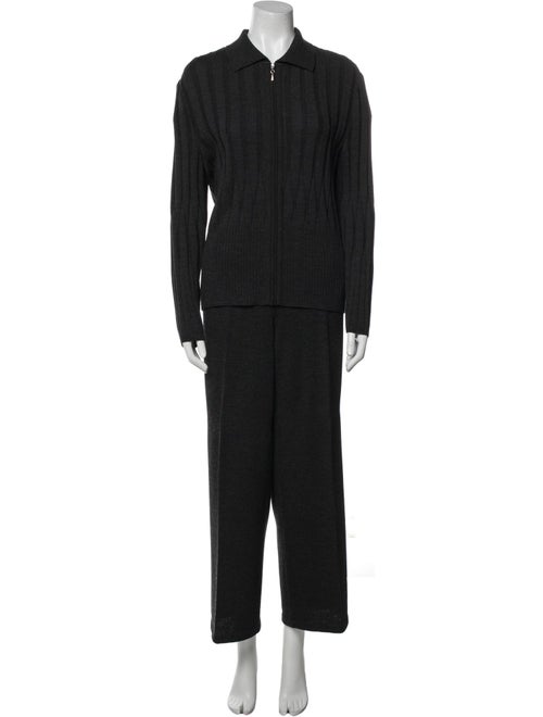 St. John Collection Wool Pant Set