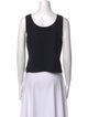 St. John Scoop Neck Sleeveless Crop Top