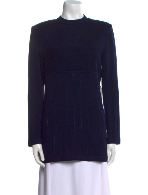 St. John Wool Mock Neck Tunic