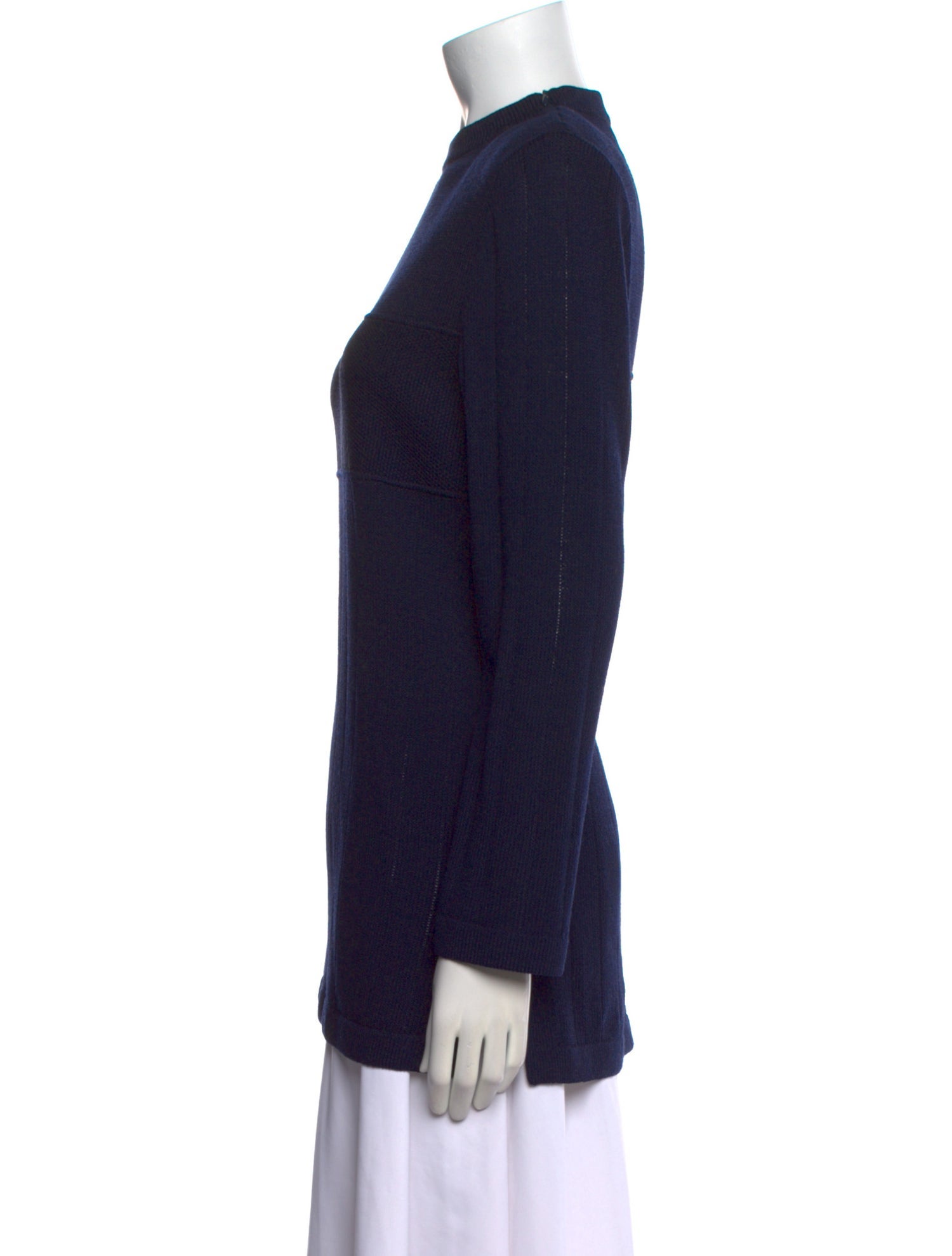 St. John Wool Mock Neck Tunic