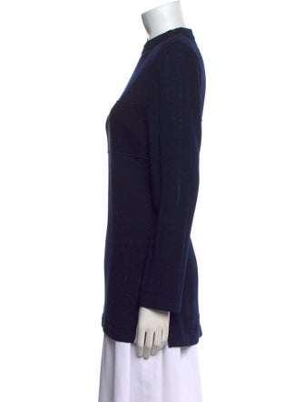 St. John Wool Mock Neck Tunic