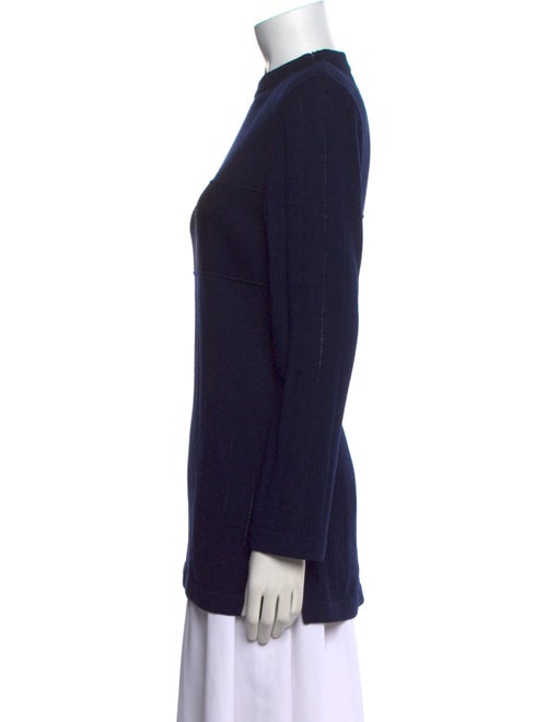 St. John Wool Mock Neck Tunic