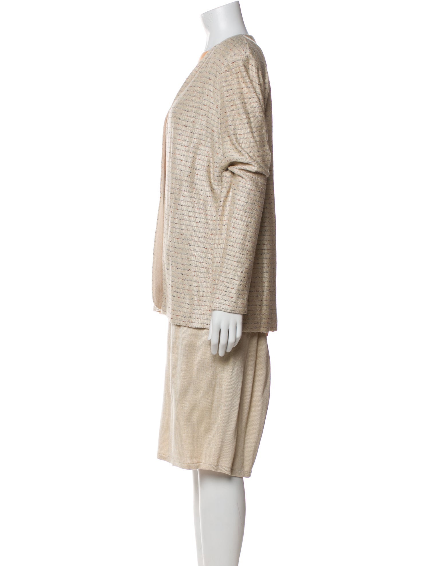 St. John Striped Skirt Suit