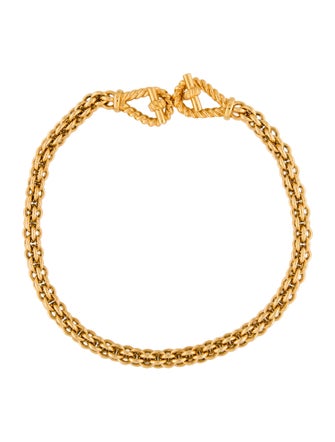 St. John Hook Chain Link Collar Necklace