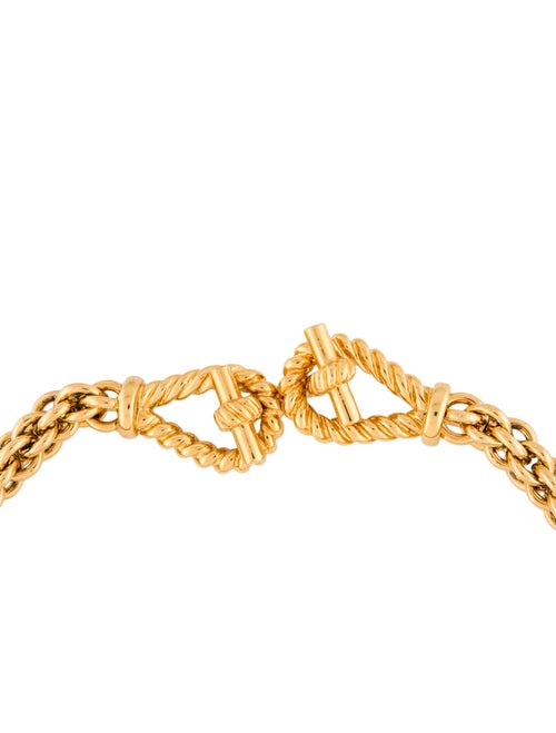 St. John Hook Chain Link Collar Necklace